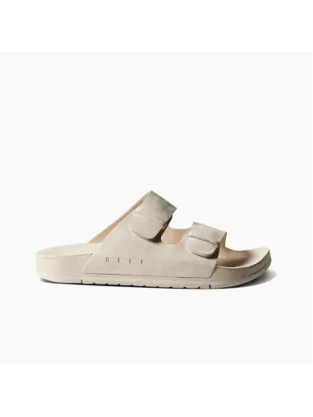 Reef Ojai Two Bar Sandals Womens 9 Beige Suede Comfort Slides Adjustable - Picture 3 of 9
